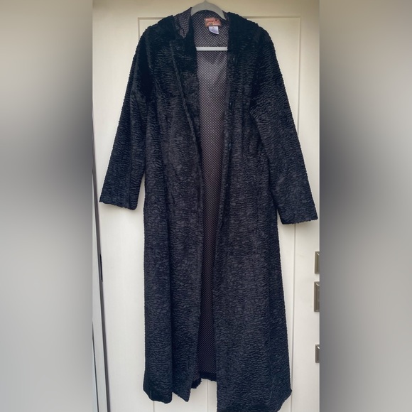 April Cornell faux Lamb’s Wool Full Length Coat - Picture 1 of 8